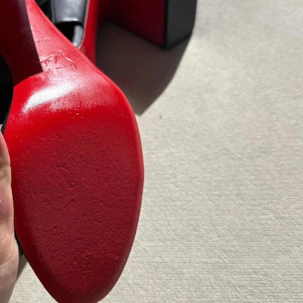 Christian Louboutin Patrouille 85mm Heels - Size 38.5 (WORN TWICE) - Picture 6 of 9
